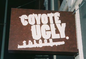 coyote ugly sign